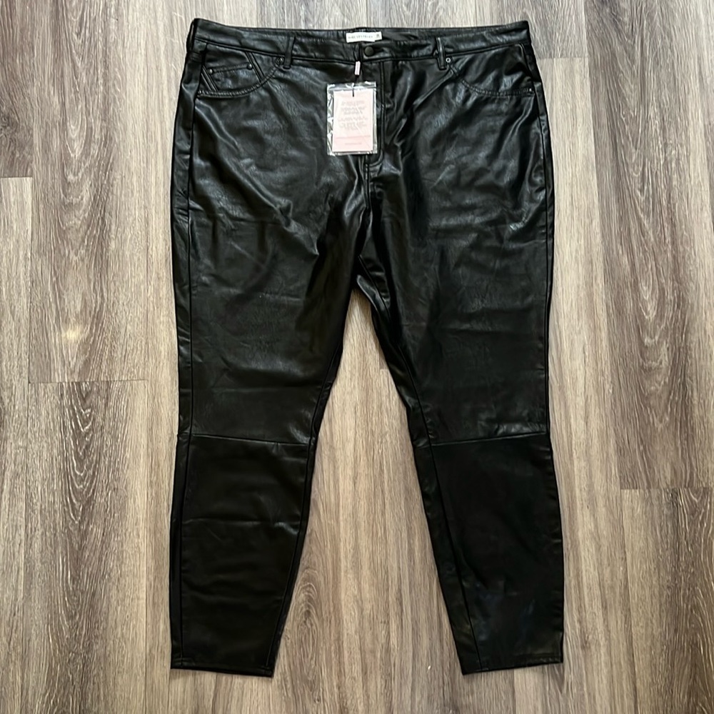 New Avec Les Filles anthropologie High Waist Vegan Pants 2X